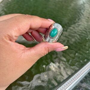 Silver and Turquoise Statement Ring